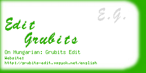 edit grubits business card